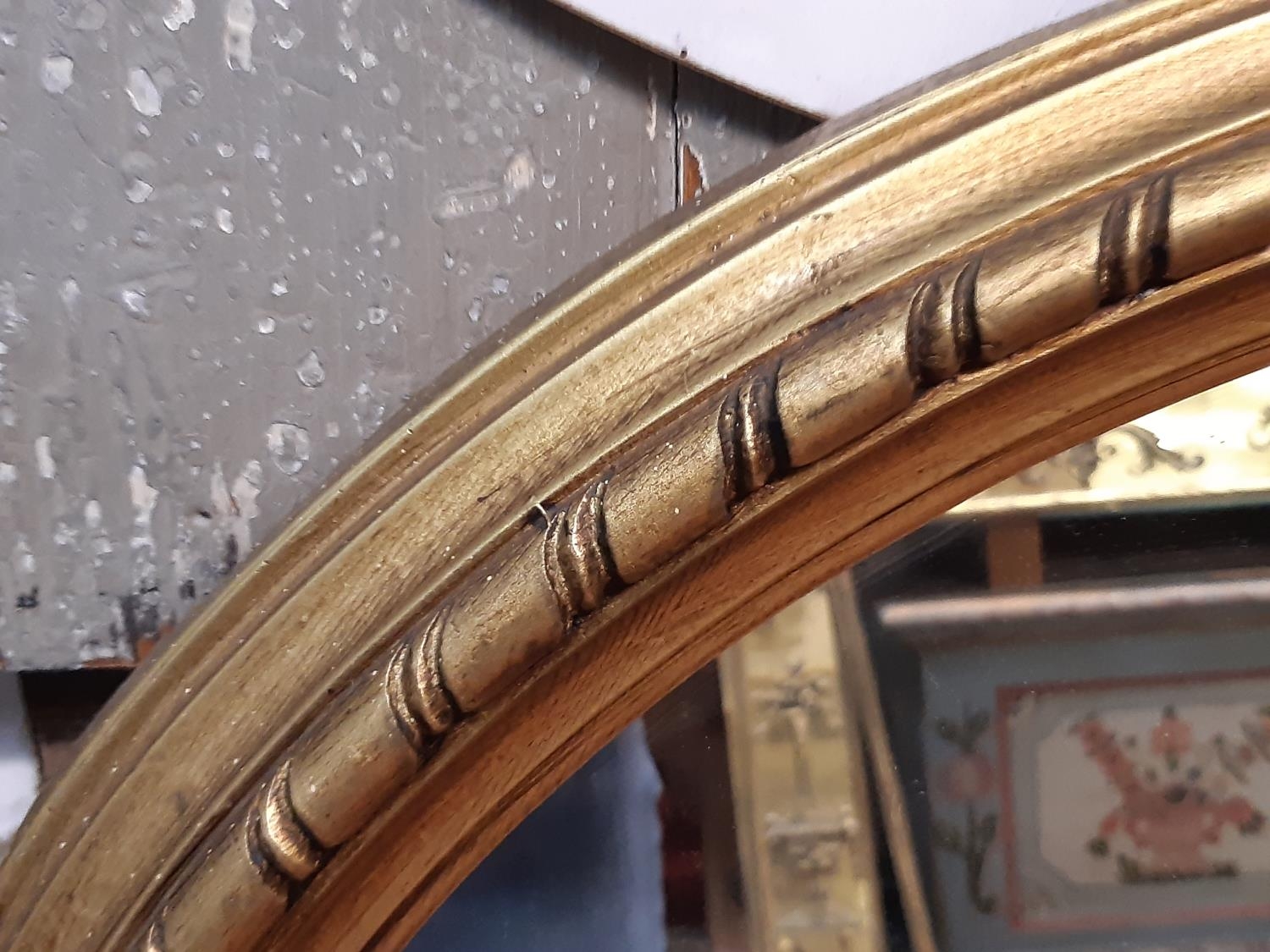 A Victorian style arched overmantle mirror, with repeating detail, 115cm high x 115cm wide - Image 2 of 2
