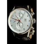 Tag Heuer: A gentleman’s Carrera wristwatch, ref CAR2012 EPE2261, on original leather strap (no