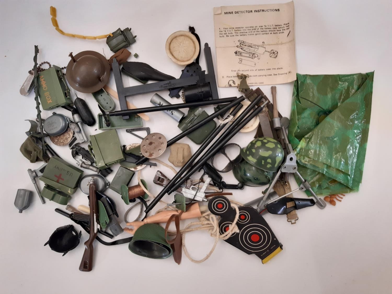 Two GI Joe dolls by Hasbro ©1964 together with a large quantity of unsorted clothing, diving and - Image 3 of 3