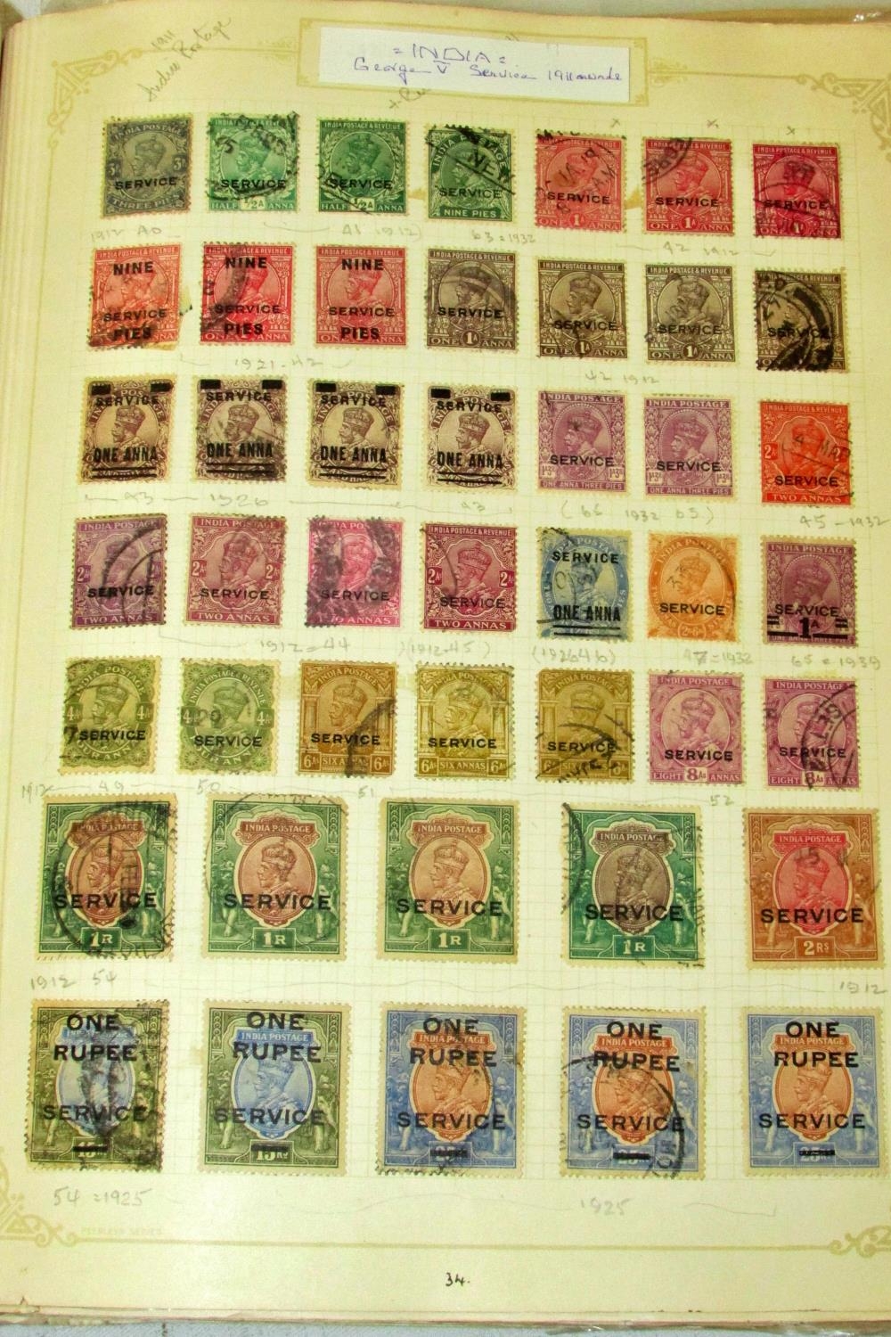 A genuine unpicked mainly commonwealth stamp collection in a springback album together with a good - Image 3 of 6