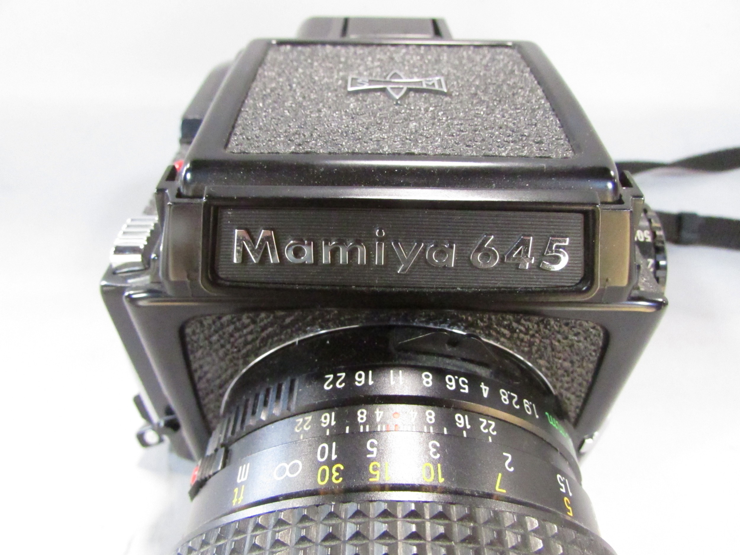 A Mamiya M645 box camera , M645 waist level finder and instruction booklet - Image 4 of 5