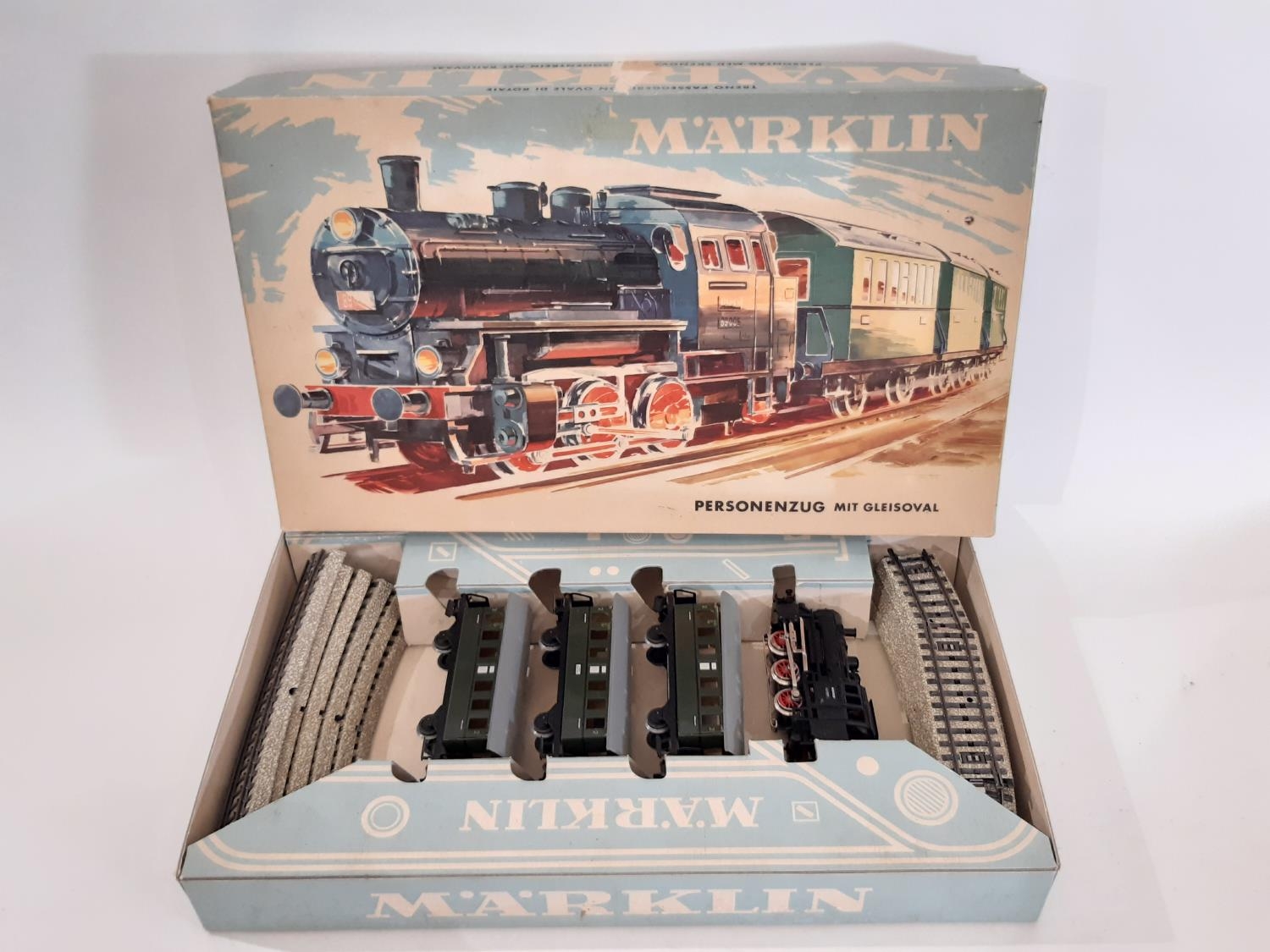 A collection of HO gauge Marklin train sets and models including boxed sets 2967 and 3100, boxed - Image 3 of 8