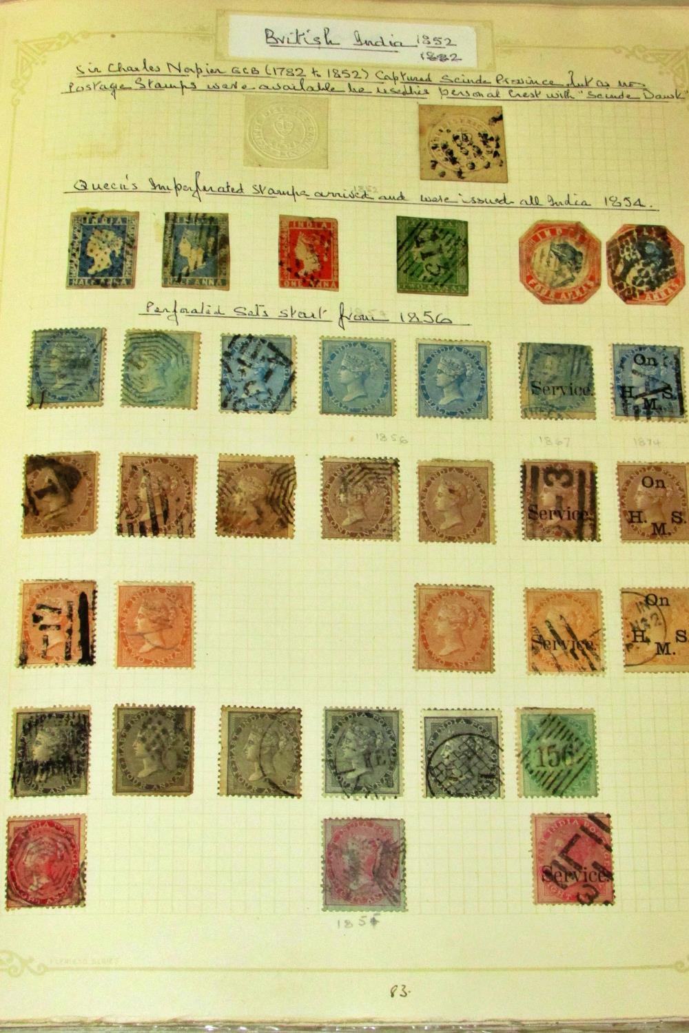 A genuine unpicked mainly commonwealth stamp collection in a springback album together with a good
