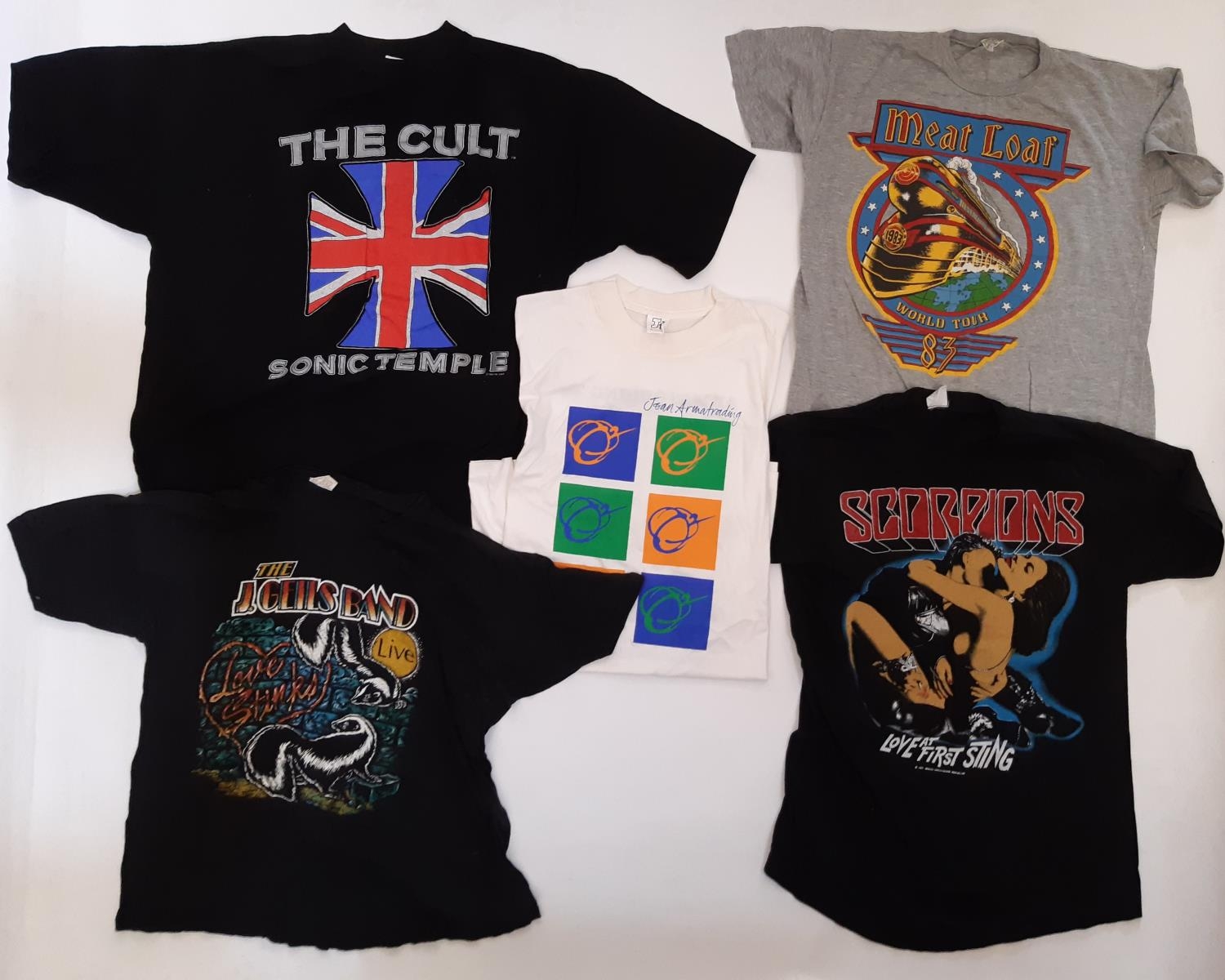 12 tour T shirts from the 1980's-90's for bands/ tours including The Cult (Sonic Temple), Meatloaf - Image 2 of 5