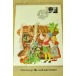 A folder of 'The World's Great Fairy Tales - First Day Cover Collection' together with a further (