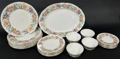 A collection of Paragon "Country Lane" comprising 9 dinner plates, 7 side plates, 8 smaller