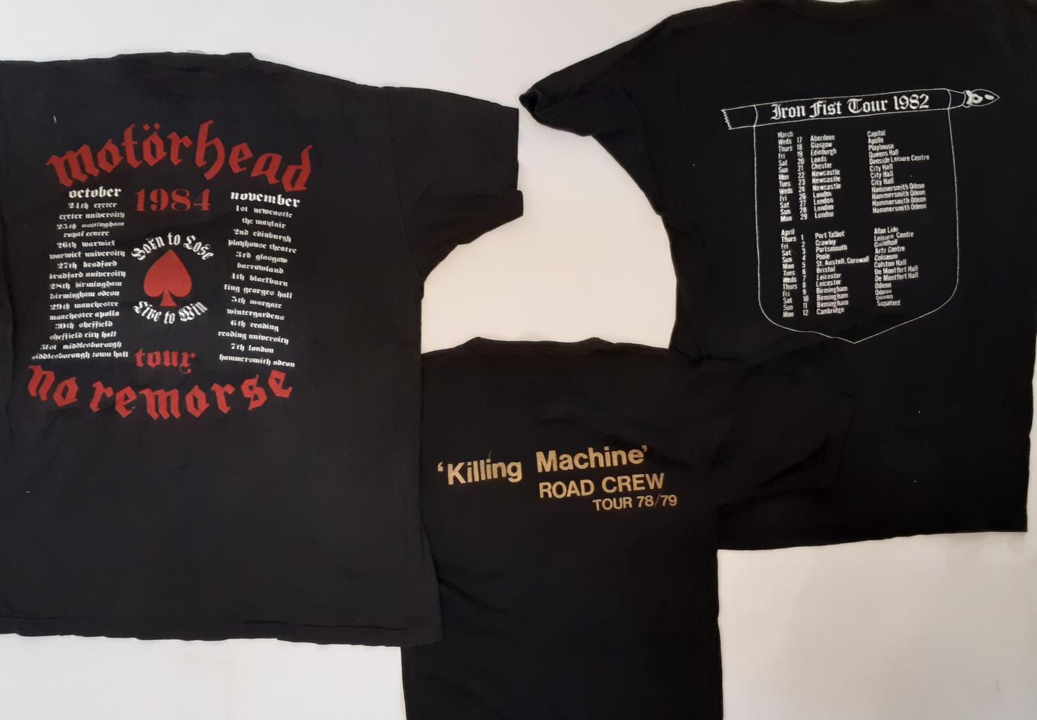 10 vintage T shirts / sweatshirts featuring the bands Motor Head, Hawkwind and Judas Priest - Image 3 of 6