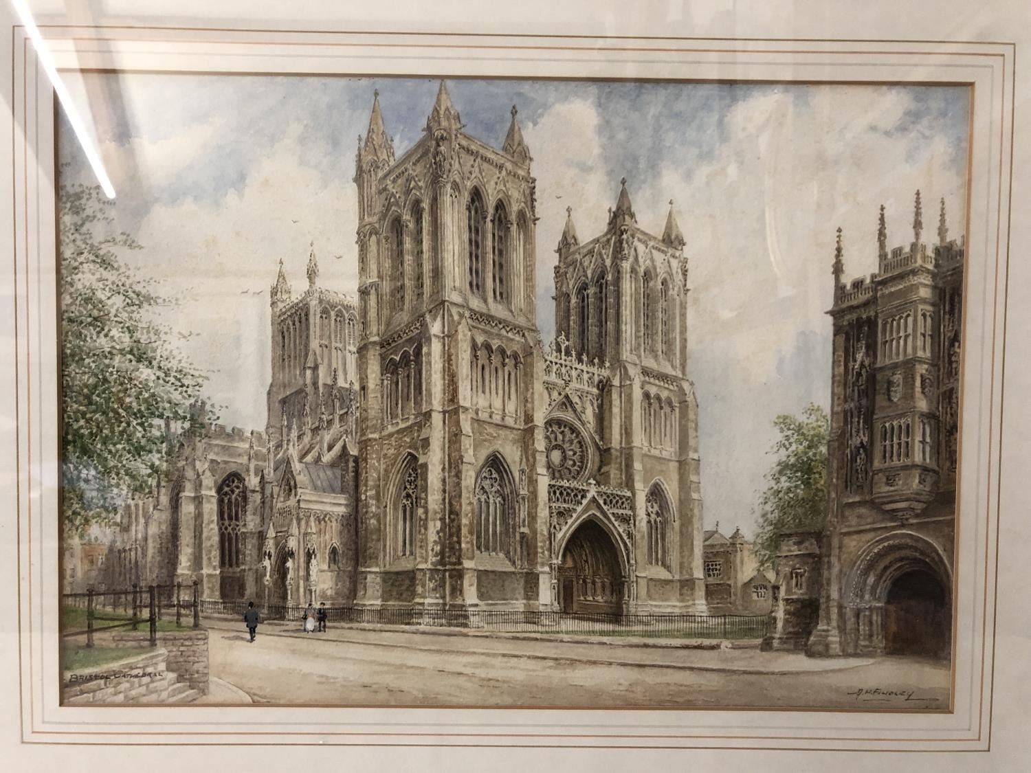 Albert H. Findley (1880-1975) - 'Bristol Cathedral', signed and titled below, watercolour on - Image 2 of 6