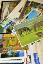 A large collection of postcards, airmail letters & others with international stamps (unsorted)