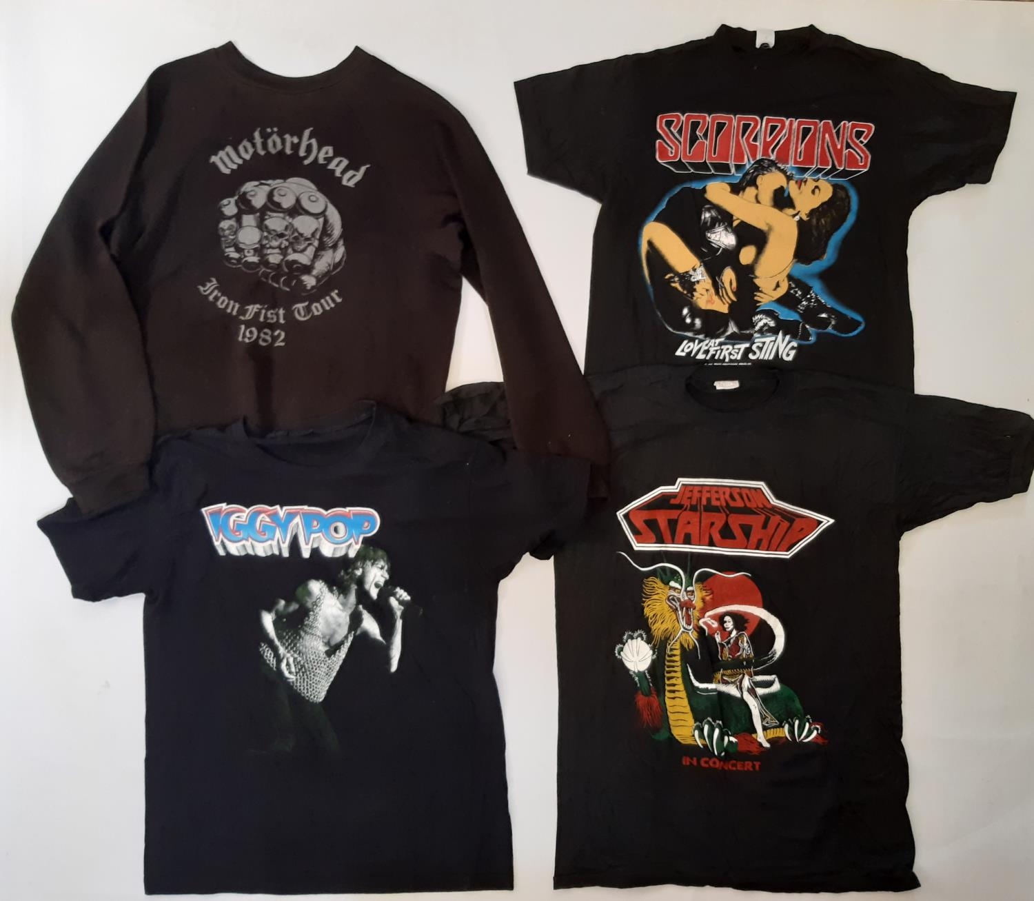 7 vintage garments featuring iconic bands including a tour sweatshirt for Motorhead 'Iron Fist' tour - Image 3 of 4