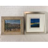 Two Framed Artworks, to include: Sue Wales - 'Unpruned Vines', oil on board, signed lower left, 27 x