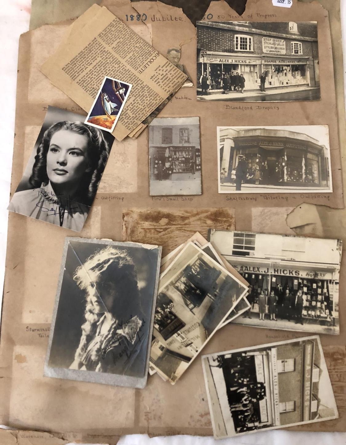 A collection of ephemera to include: a large quantity of portrait photographs of actors, some signed - Image 3 of 8