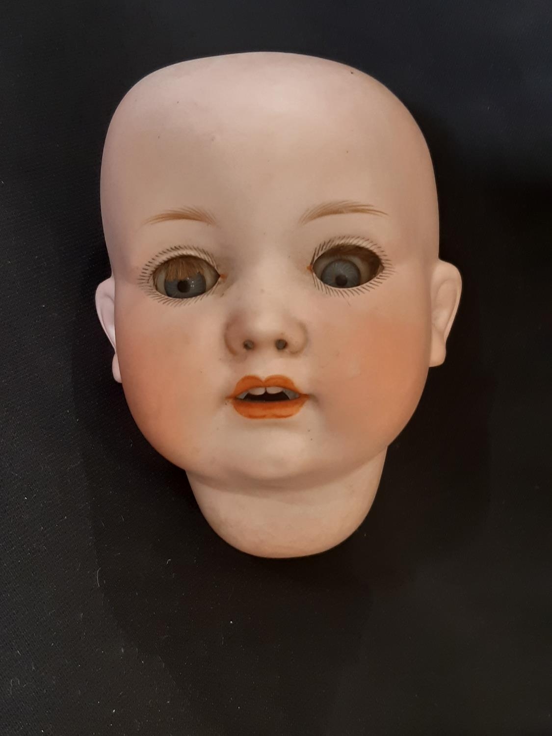 Early 20th century German bisque head doll 'Melitta' by Edward Edelmann ' with closing blue eyes, - Image 3 of 5
