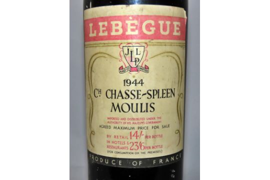 Chasse - Spleen Moulis 1944, one bottle. - Image 3 of 3