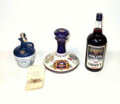 Pusser's Rum Nelson's Ship Decanter and stopper, with contents, sealed, 47.75%, 1L, H.21 x Dia.20.