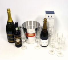 Magnum bottle of D. Perardel Brut Reserve Champagne, Berry Bros & Rudd Grand Cru Brut, produced by