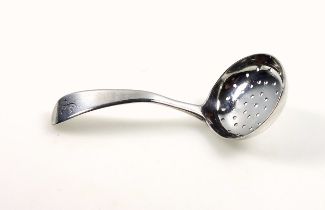 George IV silver sifter spoon, by William Eley (II), Charles Eley & Henry Eley, London, 1824, 34grs