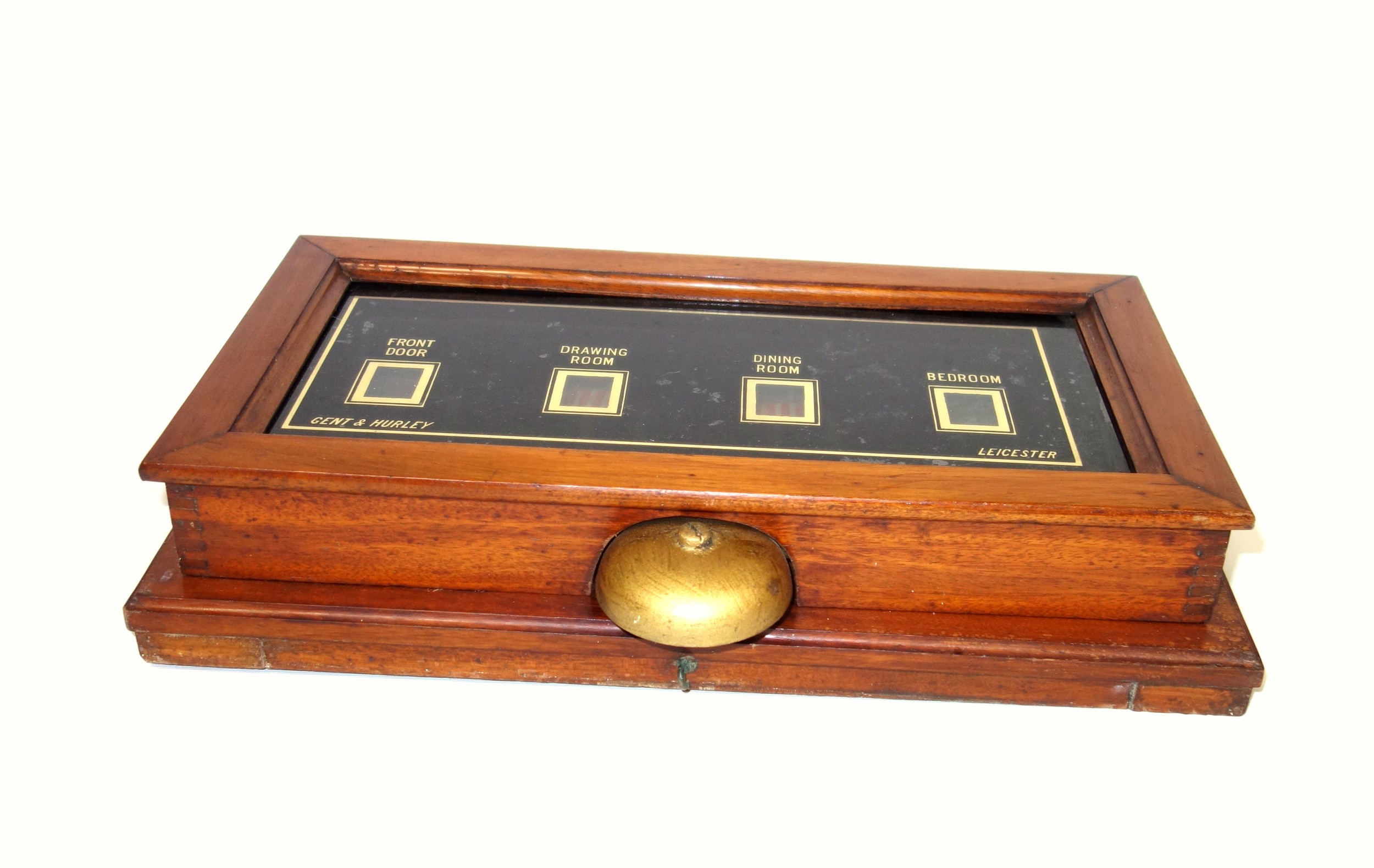 Edwardian servant's bell board with 4 indicators for front door, drawing room, dining room, and - Image 2 of 5