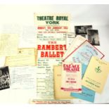Ballet interest: letters from and signed by Marie Rambert circa 1951, telegrams from Marie Rambert