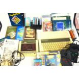 Acorn Electron computer game console, Acorn Electron cassette player/recorder, Voltmace joysticks,