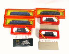 3 Tri-ang Hornby Double Ended Diesel Locomotives, R.159, and 3 0-4-0 Diesel Dock Shunters, R.253,