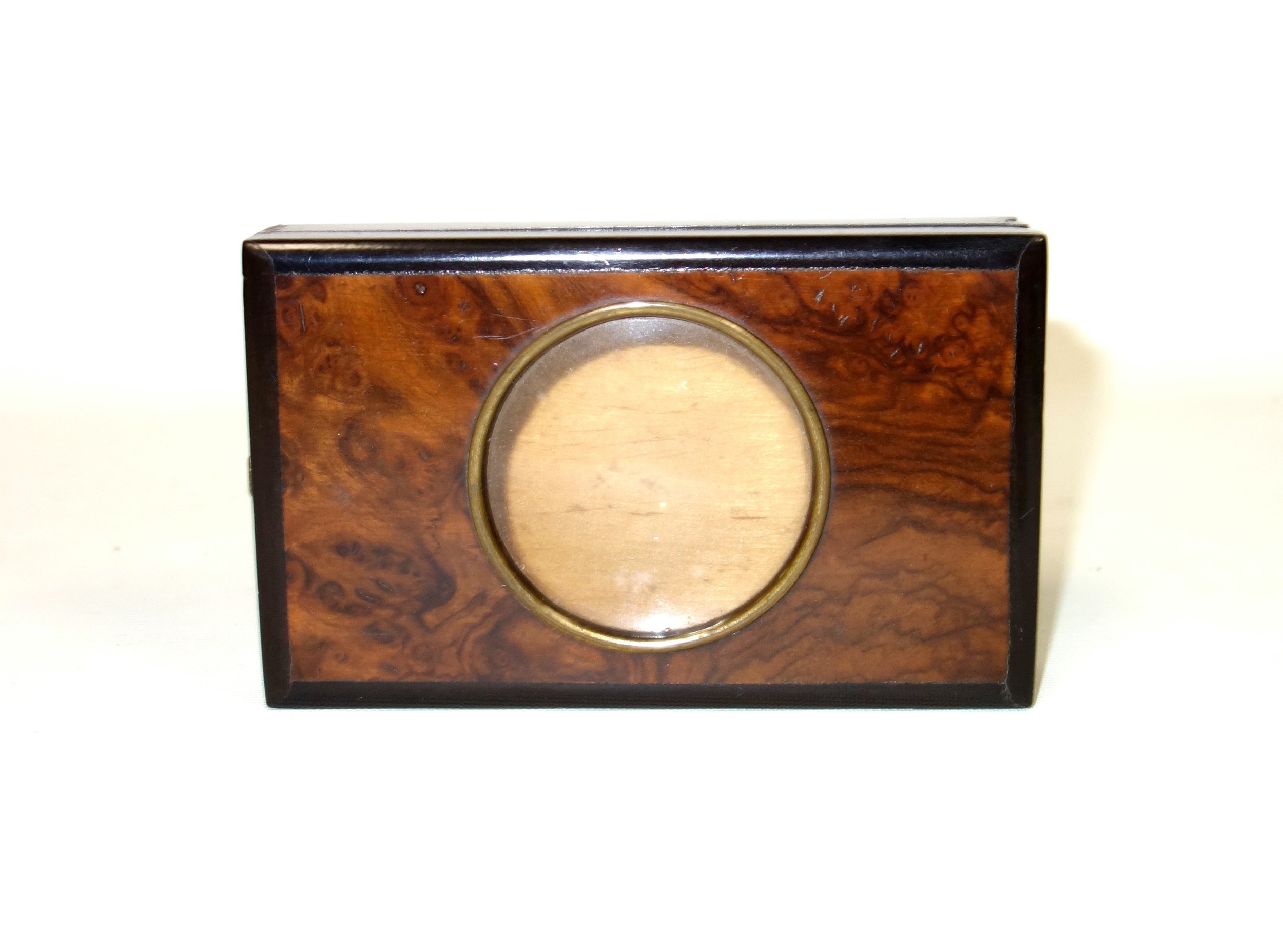 Late 19th Century French walnut table top viewer containing a set of 12 photographic cards of - Image 4 of 5