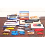 Collection of 25 models of land speed record cars, including Donald Campbell's Bluebirds, Bloodhound