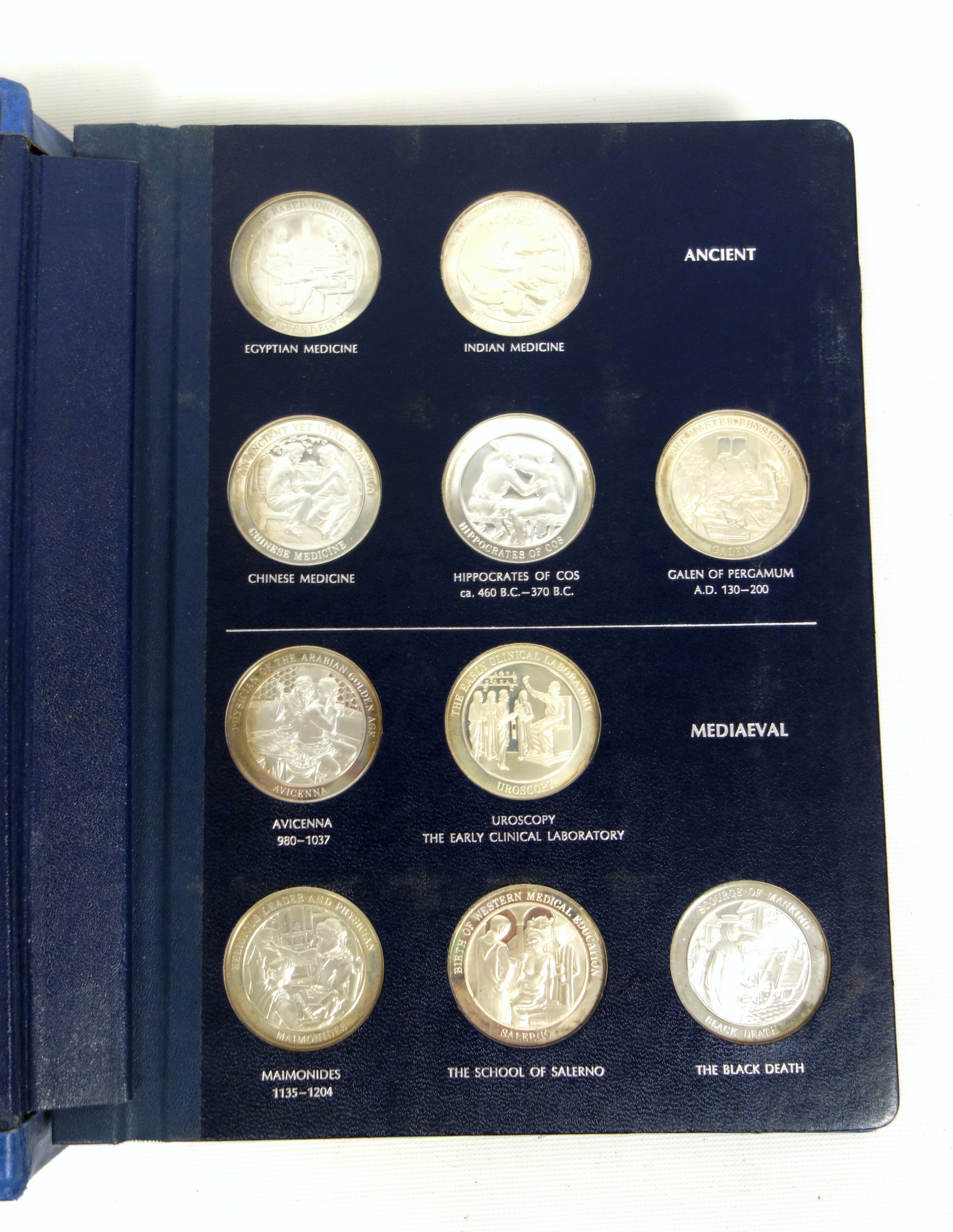 Systema Sciences Ltd. set of 66 Medallic History of Medicine silver special mint finish medals, - Image 3 of 11