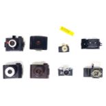 6 Zeiss Ikon vintage cameras comprising, Bob 510, Ikonta 520/18, Netiar 515/2, Bobette II (1929),