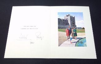 H.M. Queen Elizabeth II ('Lilibet' signed) and H.R.H. The Duke of Edinburgh, Christmas card dated