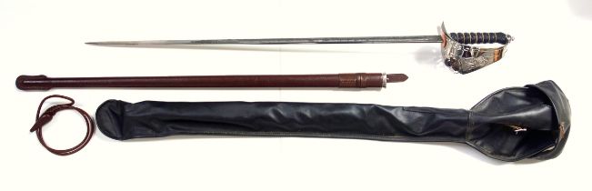 Elizabeth II 1897 Pattern officer's dress sword by Wilkinson Sword Ltd., the 81.5cm fullered blade