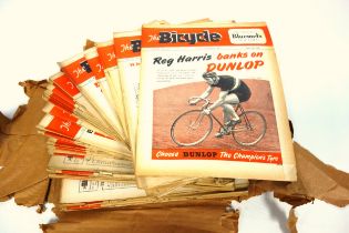 The Bicycle magazine, various copies, dating from 1948, 1949, 1950, over 60 volumes.