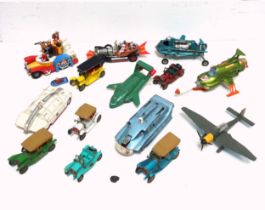 Corgi Comics Popeye Paddle-Wagon, Chitty Chitty Bang Bang, Dinky Thunderbird 2, Junkers JU 87B, Joes