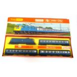 Tri-ang Hornby Intercity Electric Locomotive with Pantograph and 3 Passenger Coaches with