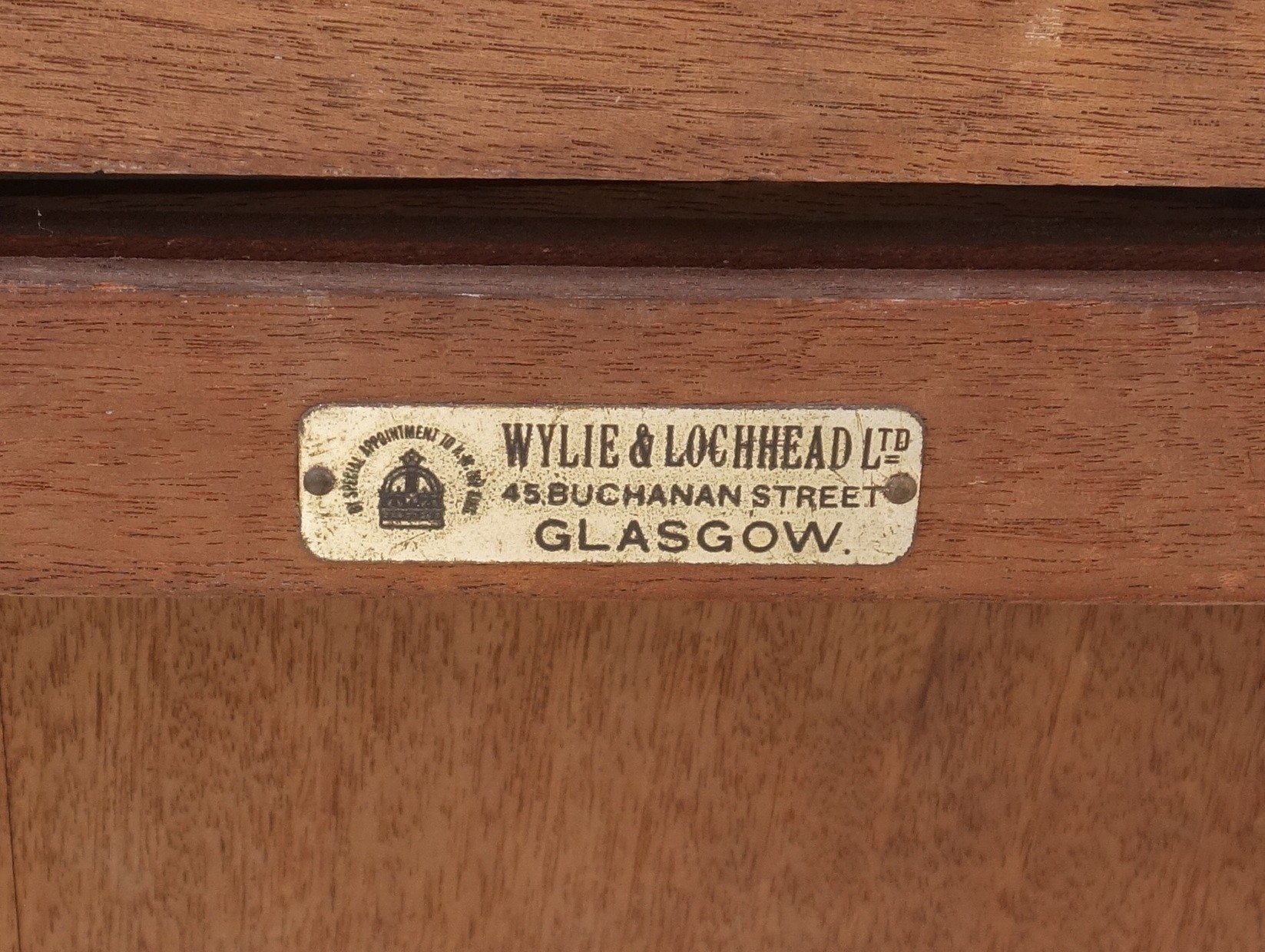 Edwardian Scottish mahogany writing table with a double hinged top raising a slope with pen tray, - Image 7 of 7