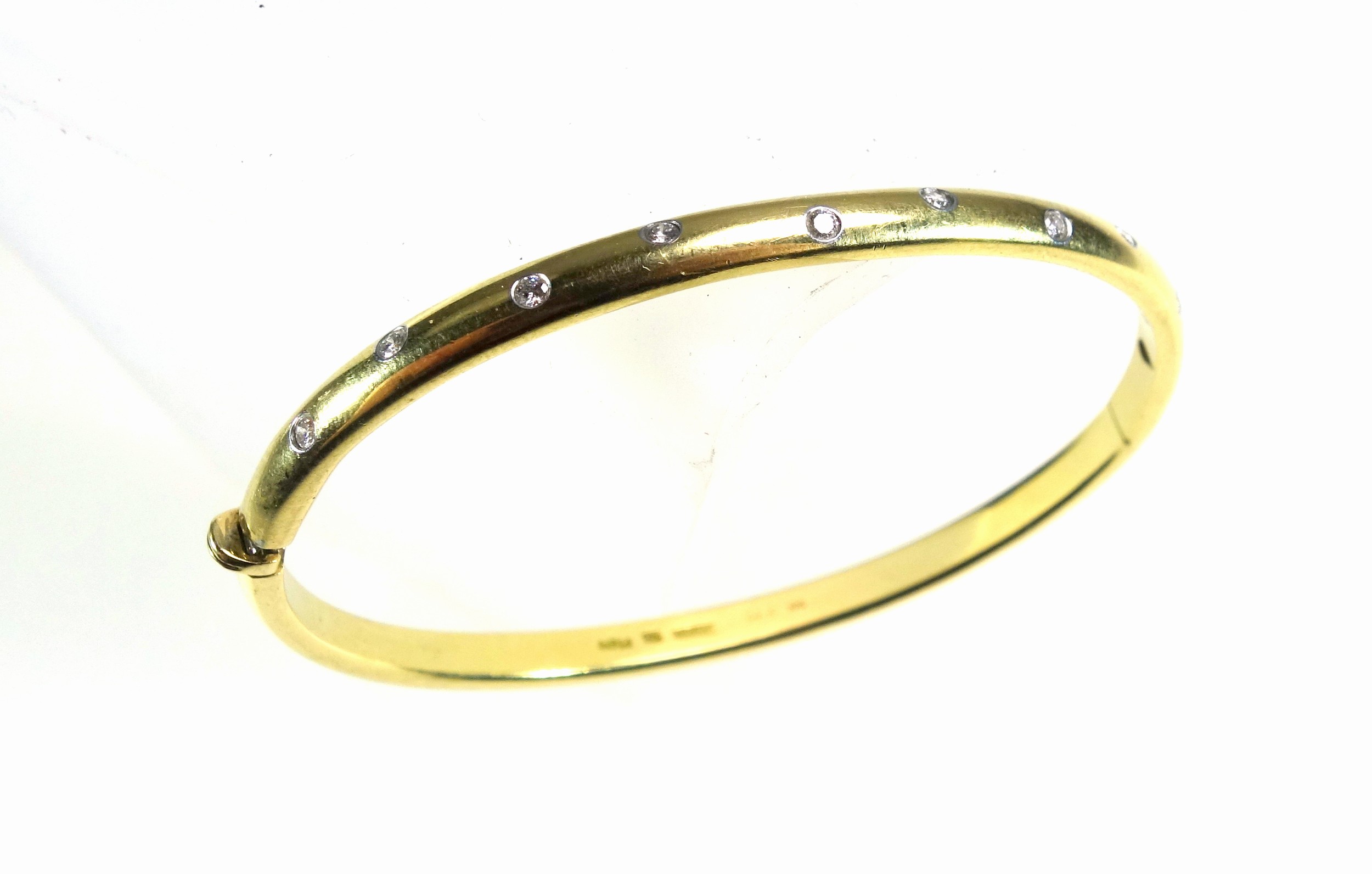 Tiffany & Co., 18ct gold and platinum, brilliant-cut diamond Etoile hinged bracelet