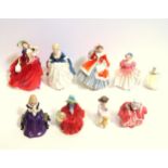 Royal Doulton figure Noelle, HN 2179; Alison, HN 2336; Autumn Breezes, HN 1939, H,19cm; Sweeting, HN