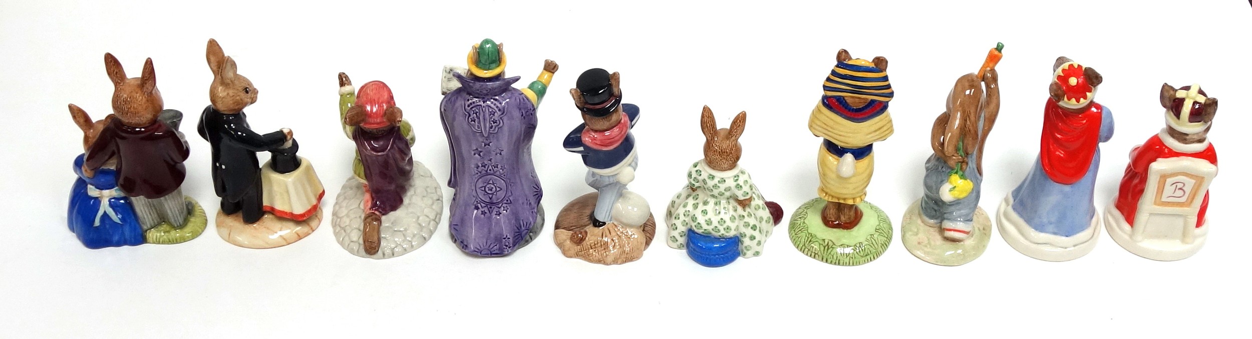 Ten Royal Doulton Bunnykins models, including King John and Queen Sophie, Tutankhamun, Mystic, - Image 2 of 3