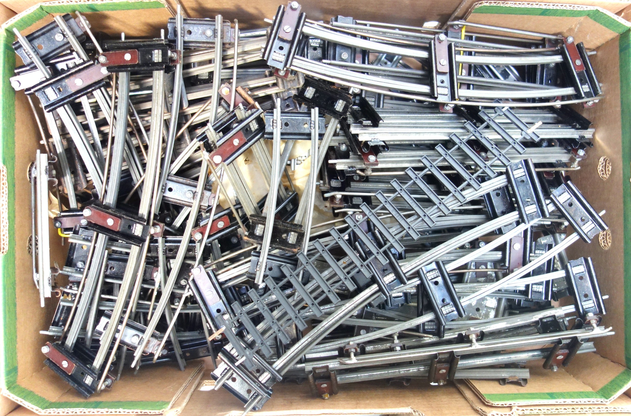 Large quantity of loose track, mainly Tri-ang, OO Gauge and O Gauge, catenary, tools, accessories, - Image 3 of 9