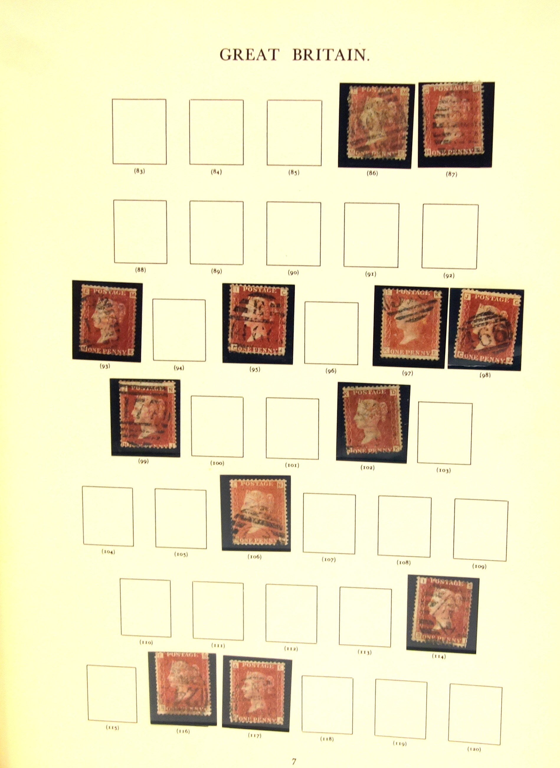 Windsor album containing Victoria stamps from SG76 1d red - SG209, (43); later stamps from George - Image 3 of 26