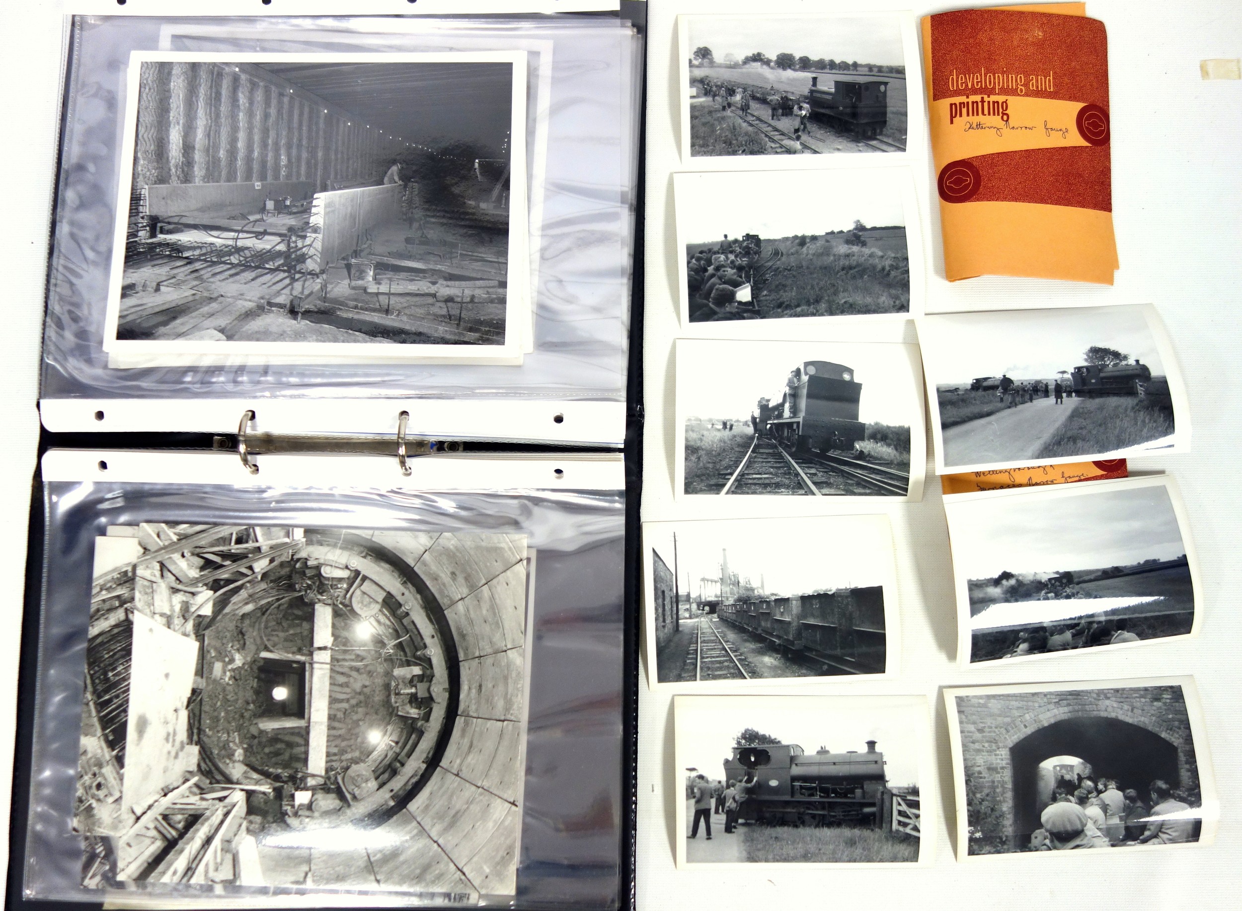 Collection of photographs (some packs with negatives), slides of trains and railway line extensions, - Image 4 of 5