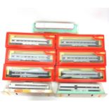 4 Tri-ang Hornby CN Passenger Cars, R.444; 2 Observation Cars, R.445, all boxed; HO Gauge Baggage