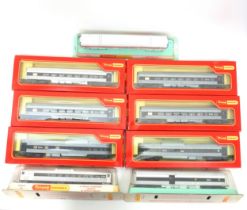 4 Tri-ang Hornby CN Passenger Cars, R.444; 2 Observation Cars, R.445, all boxed; HO Gauge Baggage