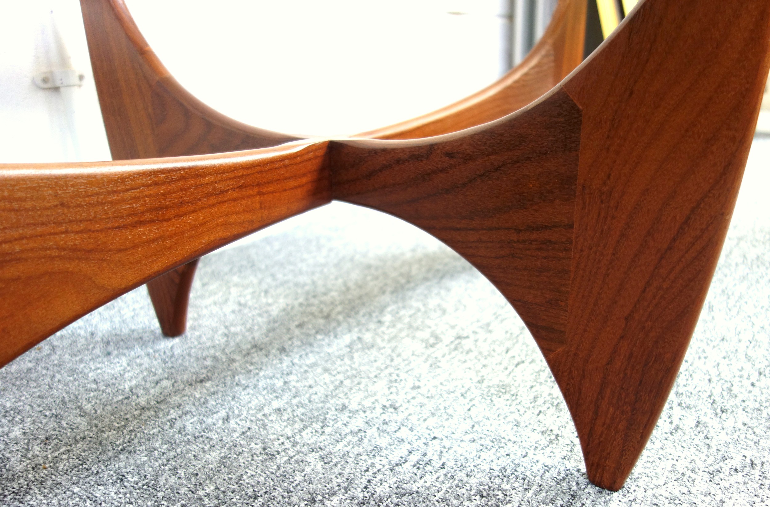 G-Plan Astro mid century coffee table, teak with glass top, designed by Victor Wilkins, L122.5 x W66 - Image 3 of 3