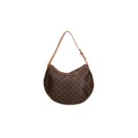 Louis Vuitton, brown canvas monogram bag, 'Croissant GM', with extra strap, in box, with invoice 200
