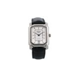 Glashutte Original, steel ladies watch, 'Lady Karree', with a silver part satinated two tone dial, o