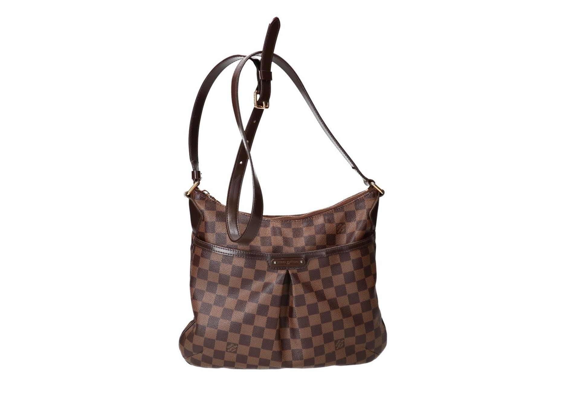 Louis Vuitton, brown canvas shoulder bag, 'Bloomsberry', no. CT0111. H x W x D: 27 x 31 x 3 cm. - Image 3 of 5