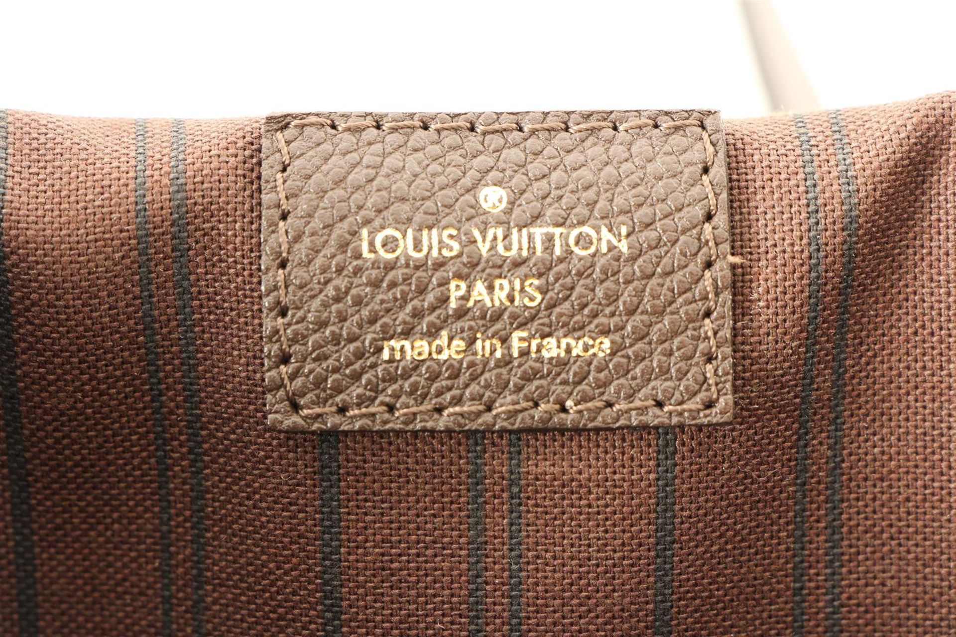 Louis Vuitton, brown leather embossed monogram tote bag, 'Citadines', no. AH2102. H x W x D: 31 x 31 - Image 4 of 4