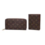 Louis Vuitton, monogram canvas passport holder and zipped wallet, the passport holder with invoice, 