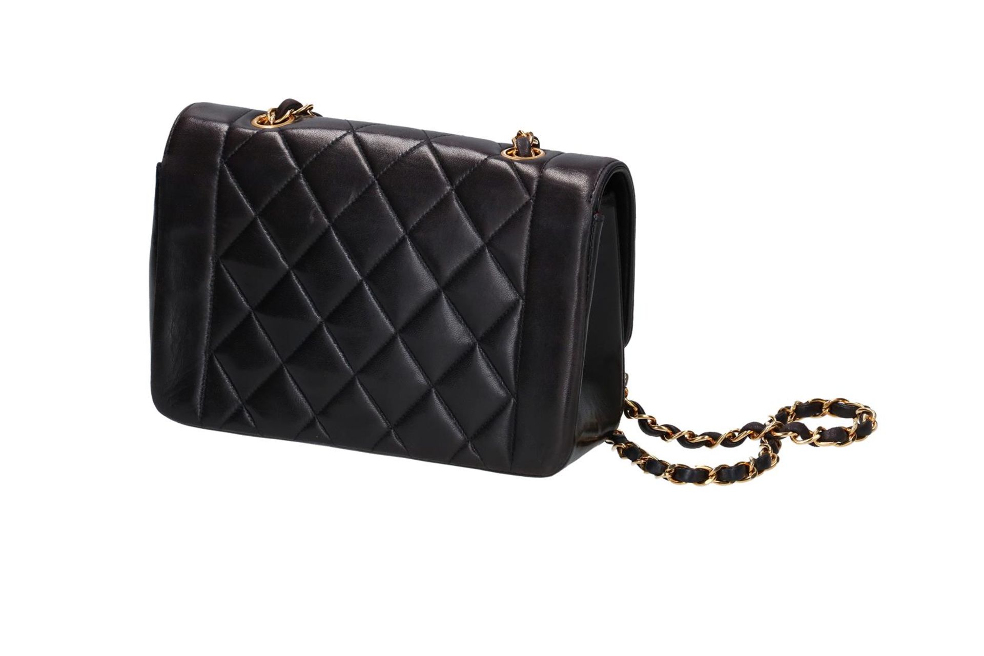 Chanel, a black quilted leather handbag, 'Classic Flap Bag', authenticity card no. 3965073, in box, - Image 4 of 5